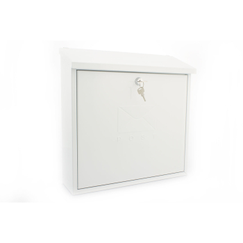Contemporary Post Box - White